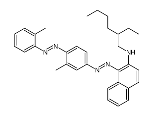 N-(2-ethylhexyl)-1-[[3-methyl-4-[(2-methylphenyl)azo]phenyl]azo]naphthalen-2-amine结构式