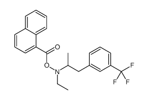 [ethyl-[1-[3-(trifluoromethyl)phenyl]propan-2-yl]amino] naphthalene-1-carboxylate Structure