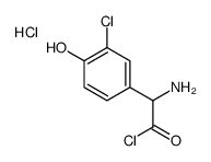 [2-chloro-1-(3-chloro-4-hydroxyphenyl)-2-oxoethyl]ammonium chloride structure