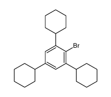 2-溴-1,3,5-三环己基苯结构式