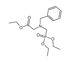 N-benzyl-N-(diethoxyphosphorylmethyl)glycine ethyl ester Structure