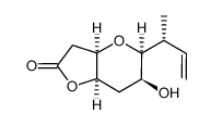 (3aR,5S,6S,7aR)-5-((R)-but-3-en-2-yl)-6-hydroxyhexahydro-2H-furo[3,2-b]pyran-2-one Structure