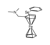 1-{(dimethylamino)methyl}-2-(phenylseleno)ferrocene Structure