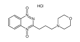 3-[3-(4-morpholinyl)propyl]-1,2,4-benzotriazine 1,4-dioxide hydrochloride结构式