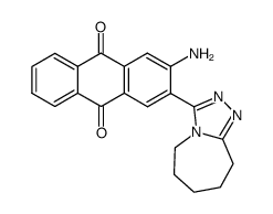 2-amino-3-(6,7,8,9-tetrahydro-5H-[1,2,4]triazolo[4,3-a]azepin-3-yl)-anthraquinone Structure