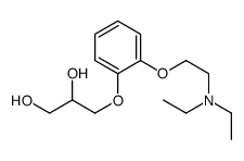 3-[2-[2-(diethylamino)ethoxy]phenoxy]propane-1,2-diol结构式