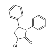 3-chloro-1,5-diphenyl-pyrrolidin-2-one结构式