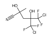 5-chloro-4-[chloro(difluoro)methyl]-5,5-difluoro-2,4-dihydroxy-2-methylpentanenitrile Structure