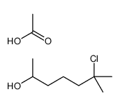 acetic acid,6-chloro-6-methylheptan-2-ol Structure