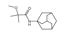 N-(1-Adamantyl)-2-methoxy-2-methylpropanamid结构式