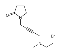 N-(4-((2-bromoethyl)methylamino)-2-butynyl)-2-pyrrolidone Structure