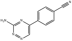 4-(3-amino-1,2,4-triazin-5-yl)benzonitrile Structure