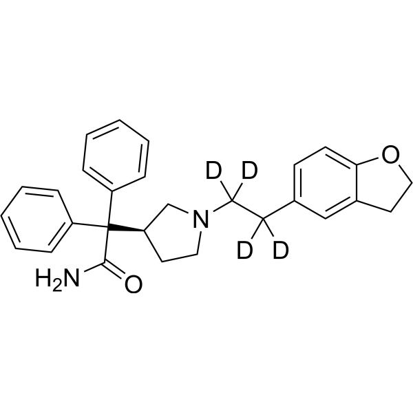 Darifenacin-d4 Structure