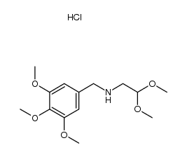 N-(2,2-dimethoxyethyl)-3,4,5-trimethoxybenzylamine hydrochloride Structure