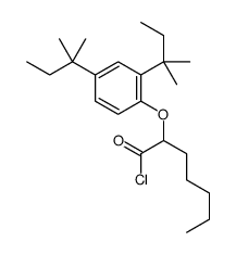 2-[2,4-bis(2-methylbutan-2-yl)phenoxy]heptanoyl chloride Structure