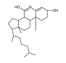 6-azacholest-4-en-3-ol-7-one Structure