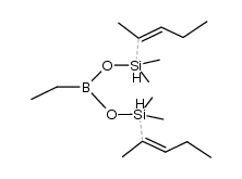 ethylbis(dimethyl(2-penten-2-yl)silyloxy)borane结构式