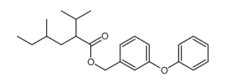 (3-phenoxyphenyl)methyl 4-methyl-2-propan-2-ylhexanoate Structure