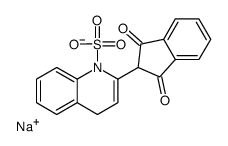 sodium,2-(1,3-dioxoinden-2-yl)-4H-quinoline-1-sulfonate Structure