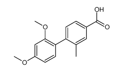 4-(2,4-dimethoxyphenyl)-3-methylbenzoic acid结构式