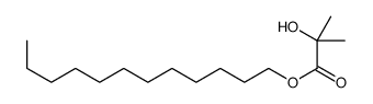 dodecyl 2-hydroxy-2-methylpropanoate结构式