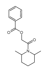 2-(2,6-dimethylpiperidin-1-yl)-2-oxoethyl benzoate Structure