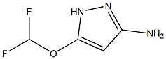 1H-Pyrazol-3-aMine, 5-(difluoroMethoxy)- structure