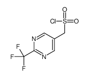 [2-(trifluoromethyl)pyrimidin-5-yl]methanesulfonyl chloride Structure