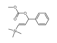 methyl-((1-phenyl-3-trimethylsilyl)-2E-propenyl)carbonate structure