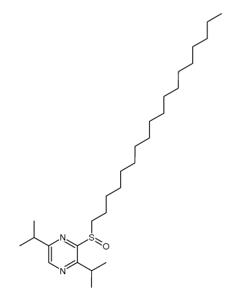 2-octadecylsulfinyl-3,6-diisopropylpyrazine Structure