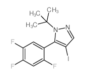 1-(TERT-BUTYL)-4-IODO-5-(2,4,5-TRIFLUOROPHENYL)-1H-PYRAZOLE structure