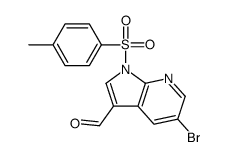 5-bromo-1-(p-tolylsulfonyl)pyrrolo[2,3-b]pyridine-3-carbaldehyde Structure