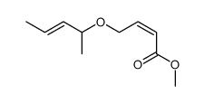 (Z)-4-((E)-1-Methyl-but-2-enyloxy)-but-2-enoic acid methyl ester Structure