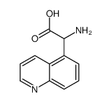 氨基(喹啉-5-基)乙酸结构式