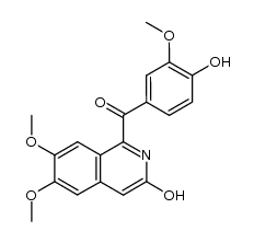 3-hydroxy 4'-demethyl papaveraldine结构式