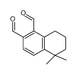 5,5-dimethyl-7,8-dihydro-6H-naphthalene-1,2-dicarbaldehyde Structure