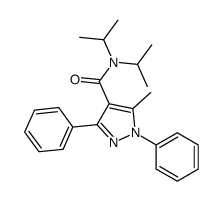 5-methyl-1,3-diphenyl-N,N-di(propan-2-yl)pyrazole-4-carboxamide Structure