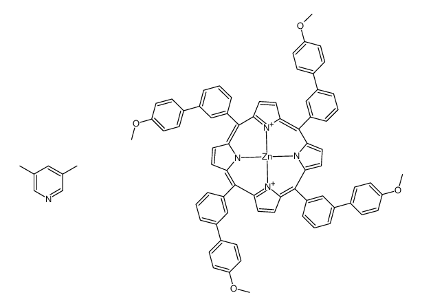 Zn((MeOC6H4C6H4)4C20H8N4)((CH3)2C5H3N) Structure