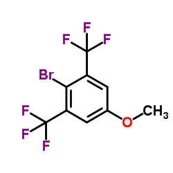 4-BROMO-3,5-BIS(TRIFLUOROMETHYL)ANISOLE结构式