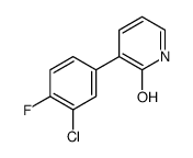 3-(3-chloro-4-fluorophenyl)-1H-pyridin-2-one Structure