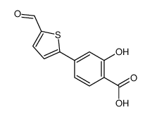 4-(5-formylthiophen-2-yl)-2-hydroxybenzoic acid Structure