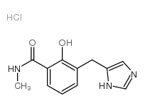 2-hydroxy-3-(3H-imidazol-4-ylmethyl)-N-methyl-benzamide hydrochloride structure