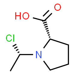 L-Proline, 1-(1-chloroethyl)-, (S)- (9CI) Structure