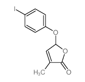 5-(4-iodophenoxy)-3-methylfuran-2(5H)-one Structure