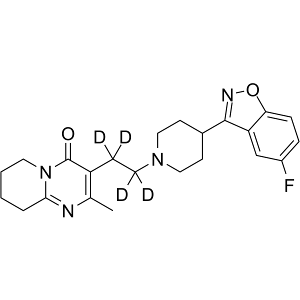 5-Fluoro Risperidone-d4 Structure