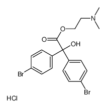 2-(dimethylamino)ethyl 2,2-bis(4-bromophenyl)-2-hydroxyacetate,hydrochloride结构式