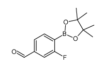 2-氟-4-甲酰基苯硼酸频哪醇酯结构式
