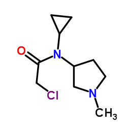 2-Chloro-N-cyclopropyl-N-(1-methyl-3-pyrrolidinyl)acetamide Structure