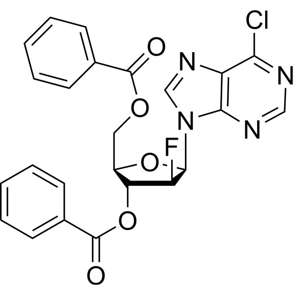 6-氯-9-(3,5-二-O-苯甲酰基-2-脱氧-2-氟-BETA-D-阿拉伯呋喃糖基)-9H-嘌呤图片