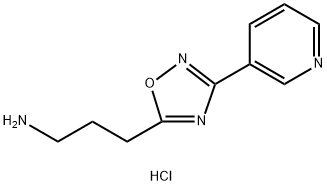 3-(3-(pyridin-3-yl)-1,2,4-oxadiazol-5-yl)propan-1-amine dihydrochloride结构式